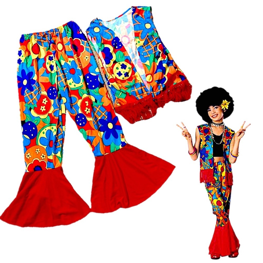 HIPPIE FLOWER POWER COSTUME - Picture 13 of 14